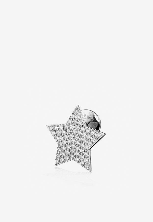 Special Order - Star Diamond Stud Earring in 18-karat White Gold