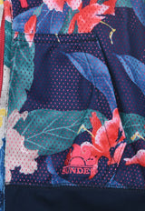 Girls Floral Print Mini Maggie-Fleece Hooded Jacket