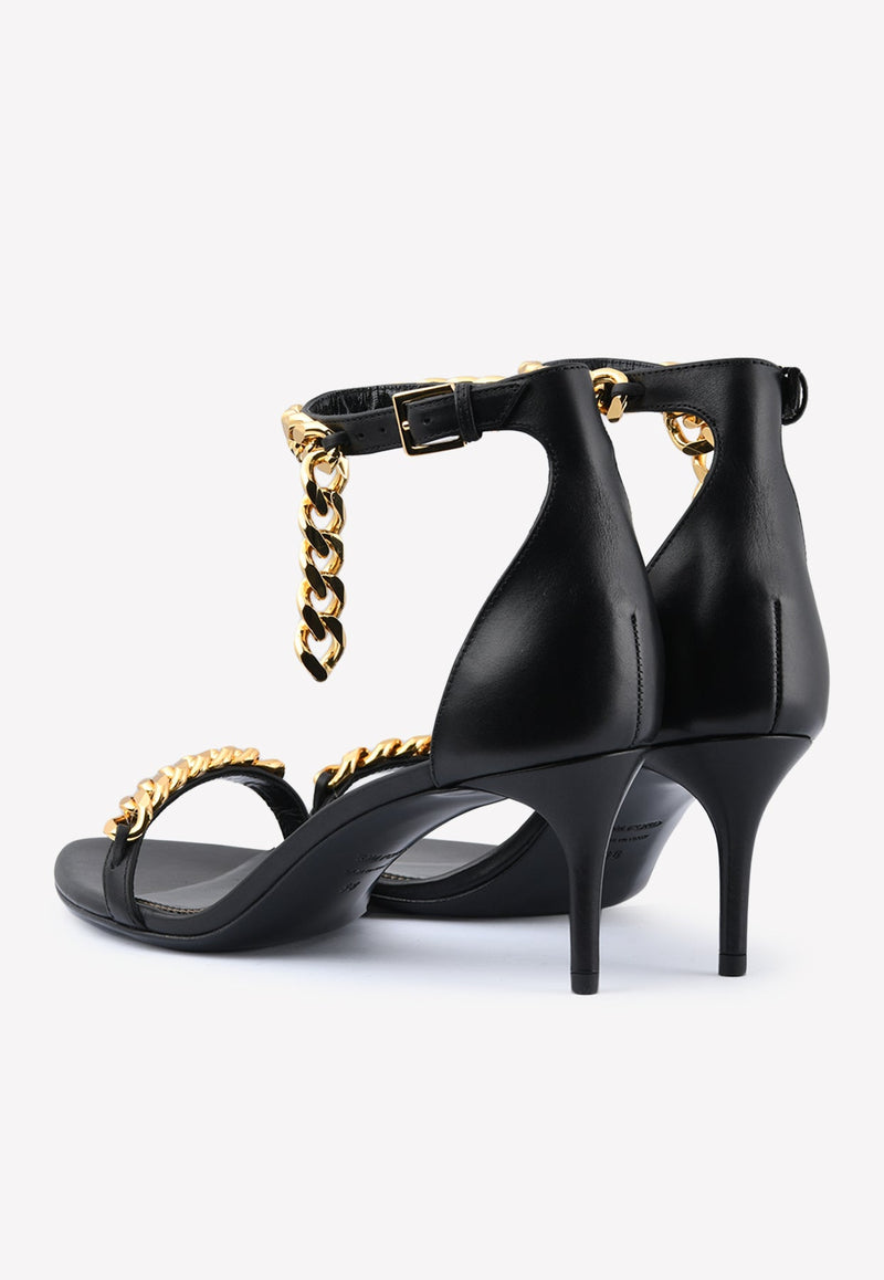 Chain 55 Leather Sandals