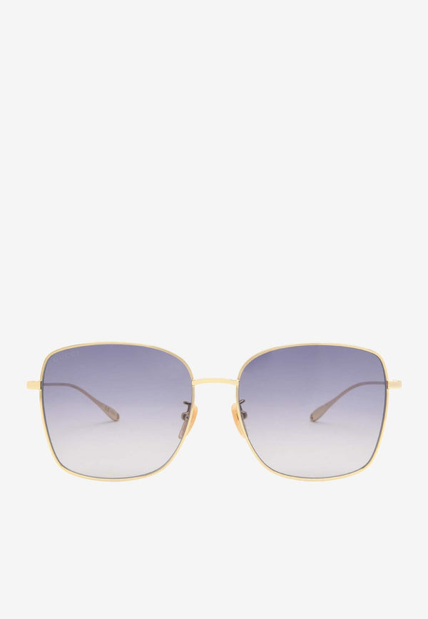 Square Sunglasses with Chain