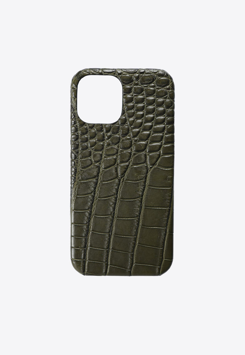 iPhone 12 PRO Max Case in Croc Leather