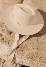 Helios Hat in Toquilla Straw with Satin Ribbon