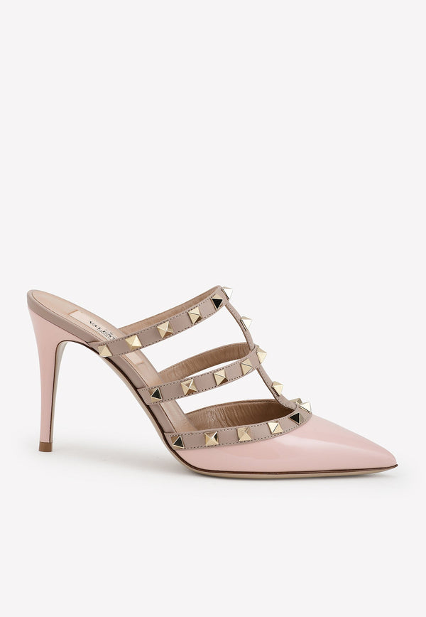 Rockstud Patent Leather Mules 85 mm-
Delivery in 3-4 weeks