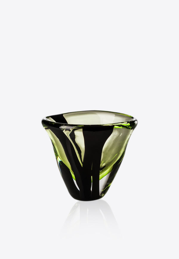 Black Belt Ovale Glass Vase
