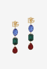 DG Rhinestones Embellished Drop Earrings