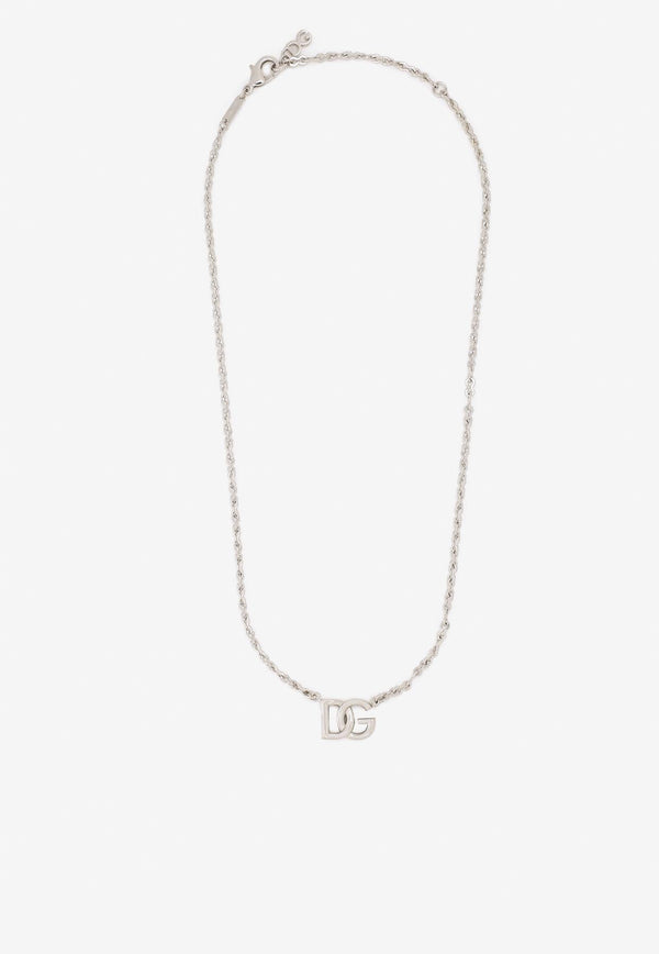 Logo Charm Chain Necklace