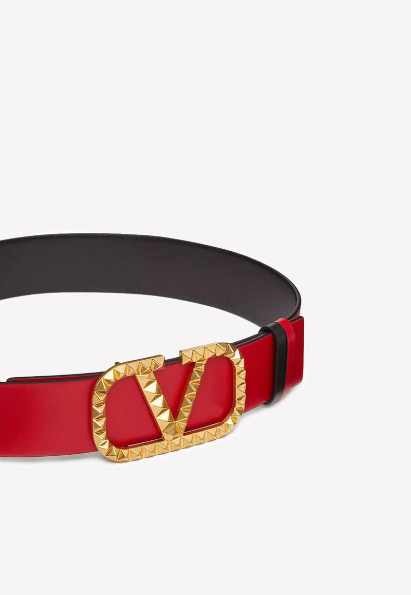 Logo Stud Embellished Belt