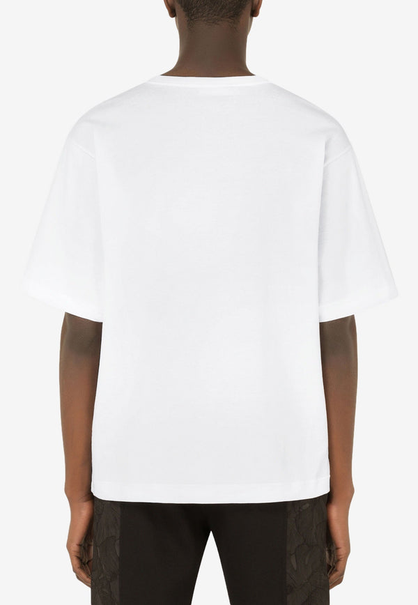 Rubberized Logo Patch Cotton T-shirt