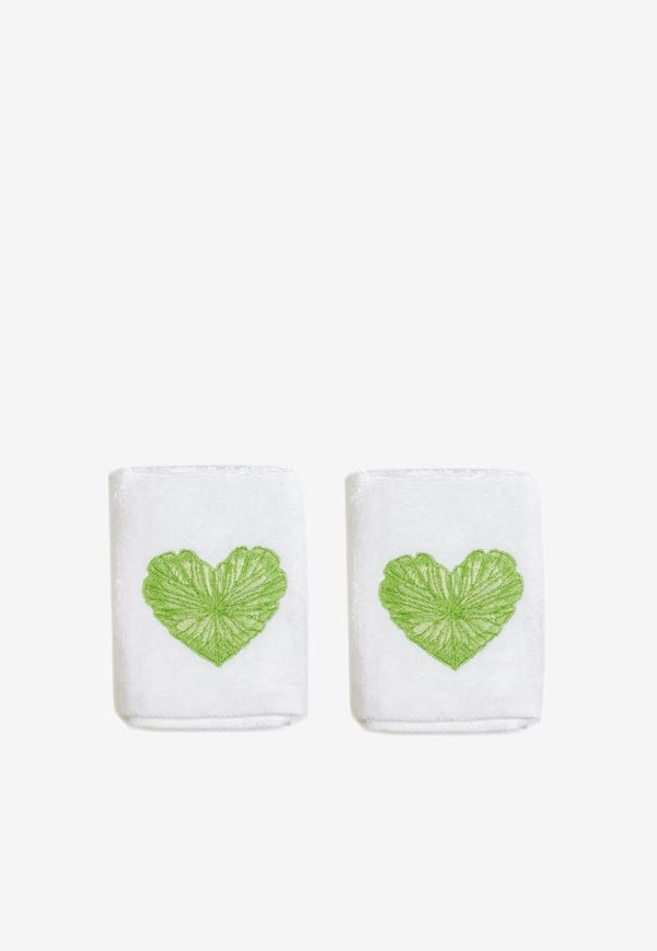 Heart Leaf Hand Towels - Set of 2